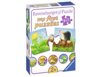 Ravensburger puzzle (slagalice) - Moje prve puzzle, 9 u 1,sitne zivotinje