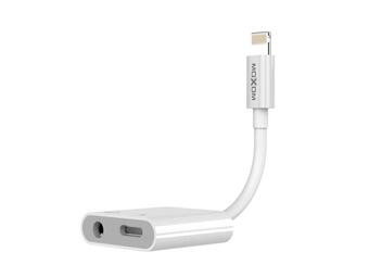 Adapter audio Moxom MX-AX15 iPhone Lightning na AUX 3 5mm (music only) plus lightning charging