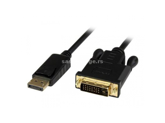 Gembird (CC-DPM-DVIM-1M) kabl DisplayPort (muški) na DVI (muški) 1m crni