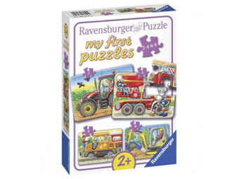 RAVENSBURGER puzzle - moje prve puzle, mašine RA06954