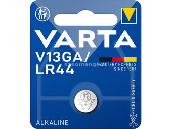 VARTA baterija LR44/V13GA 1,5V, ALKALNA Baterija, Pakovanje 1kom