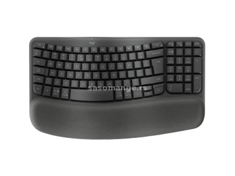 Logitech Wave Bluetooth ergonomic keyboard (920-012304) US tastatura siva