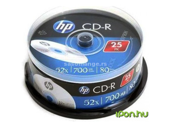 HP CD-R 52x cylindrical 25pcs