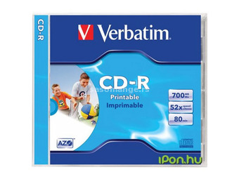 VERBATIM CD-R 52x printable surface normal muffle