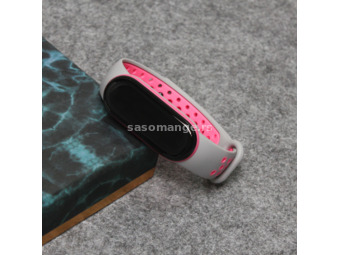 Narukvica za smart watch Xiaomi Mi Band M5/M6 siva pink