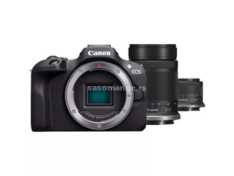 Canon EOS R100 MILC fotoaparat+objektiv RF-S 18-45mm F4.5-6.3 IS STM+objektiv RF-S 55-210mm F5-7....