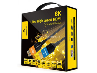 CC-HDMI8K-AOC-30M Gembird Active Optical (AOC) ULTRA High speed HDMI 2.1 8K UHD with Ethernet 30m
