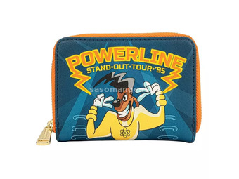 Disney Goofy Movie Powerline All Access Pass Zip Around Wallet