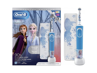 ORAL-B D100 Vitality Frozen ll electric toothbrush + road case