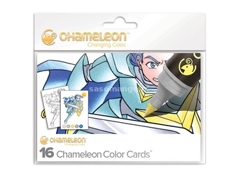 Kartice za bojenje Chameleon Manga - 16 kom (color cards)