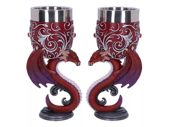 Nemesis Now - Dragons Devotion Goblets (Set of 2) (18,5 cm)