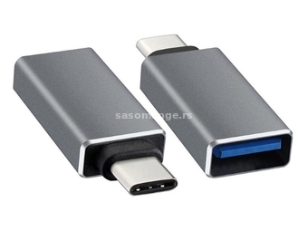 E-GREEN Adapter USB tip C - USB 3.0 M, F crni