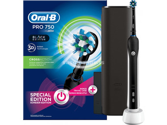 ORAL-B PRO 750 Cross Action electric toothbrush Black Edition Special (Basic guarantee)