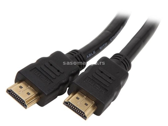 FAST ASIA HDMI kabl 5m (Crni) HDMI 1.4 HDMI A - muški HDMI A - muški Okrugli