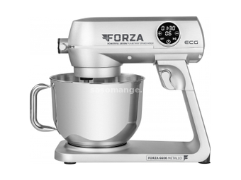 ECG FORZA 6600 Metallo Argento kuhinjski robot svetlo sivi