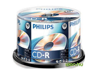 PHILIPS CD-R 52x 50pcs cylindrical