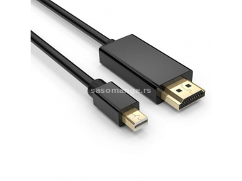 3G (65684) kabl Mini Display Port (muški) na HDMI (muški) 1.8m crni