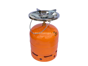 Komplet plinska boca od 3 kg sa Eurocamping gorionikom sa ventilom i ručicom Eurocamping 04001