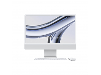 Apple iMac 24 M3 (MQR93ZE/A) srebrni all-in-one 23.5" 4.5K Apple Octa Core M3 8GB 256GB SSD macOS