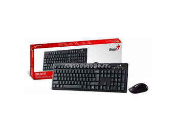 Genius KM-8101 YU bežični komplet tastatura+miš crni