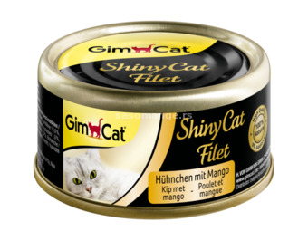 GimCat ShinyCat piletina i mango 70g