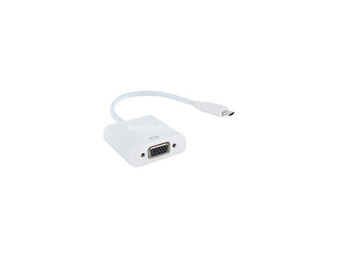 Adapter E-Green USB 3.1 tip C (M)-VGA (F) beli