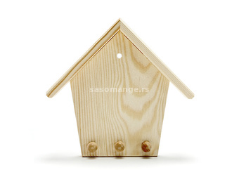 Drvena kućica za ključeve (repromaterijal za dekupaz)