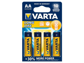 VARTA Longlife alkalna baterija 4 x AA Alkalna baterija AA (LR6) 4/1