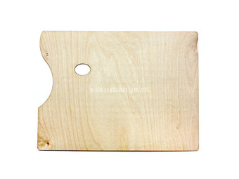 Drvena pravougaona paleta - 30x40cm (slikarska drvena)