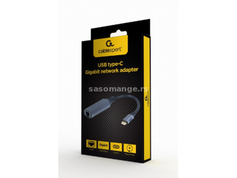 Gembird (A-USB3C-LAN-01) adapter Tip-C (muški) na LAN (ženski) sivi