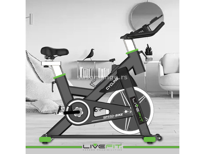 LiveFit pametni sobni bicikl LF808BT, zamajac 8kg magnetni