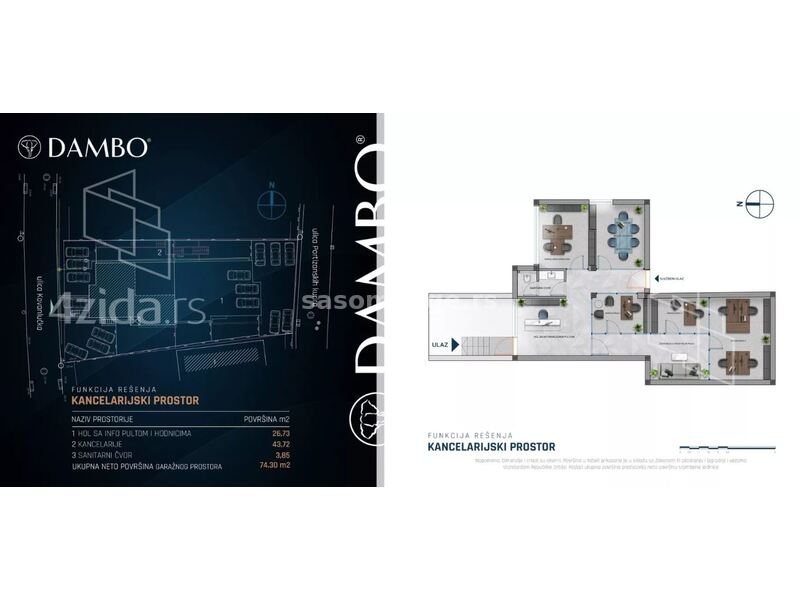 Poslovni prostor na prodaju, Kovanlučka 21, 65.000, 74m