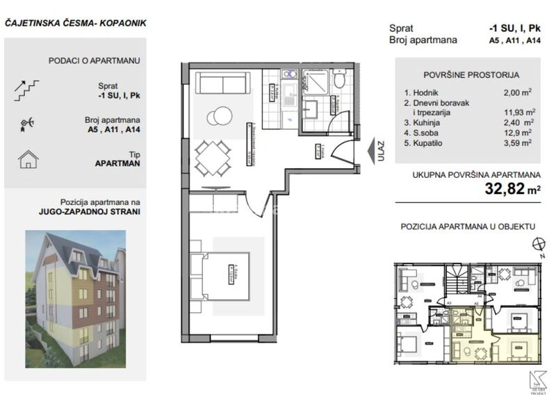 Apartman A5, A11, A14, Čajetinska česma - Kopaonik