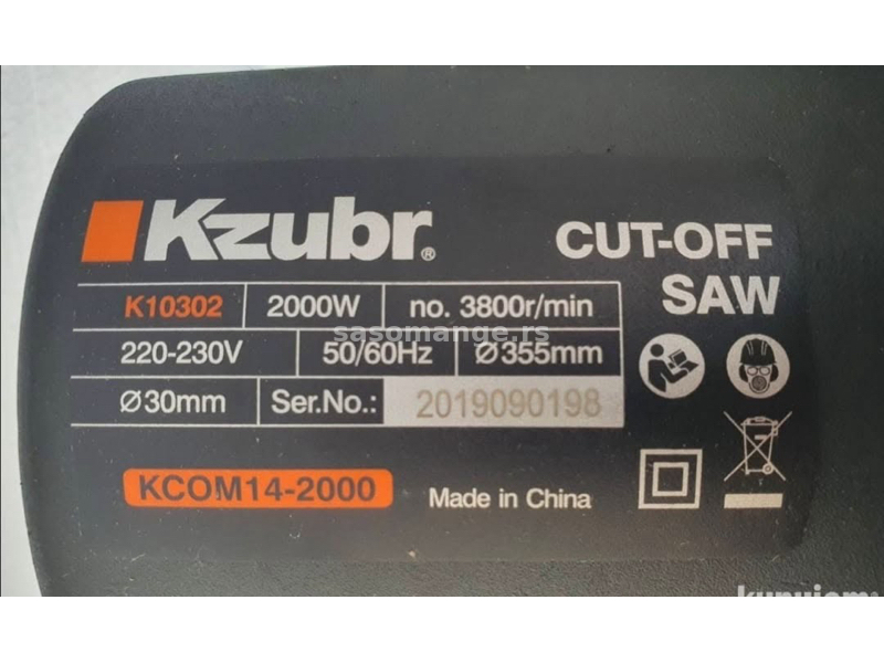 Kzubr ger za metal 2000W