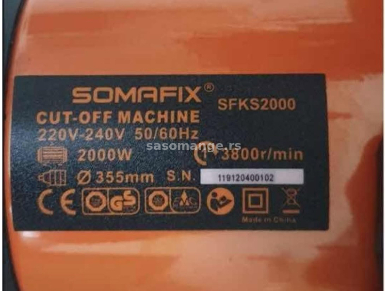 Somafix ger za metal 2000W