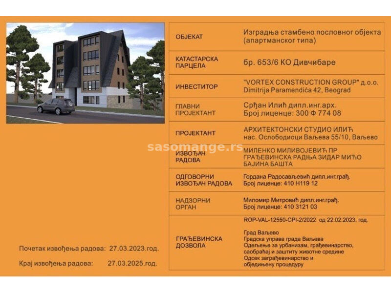 Prodaja apartmana u izgradnji od 35,83 m2, cena 68.077,00 eura.