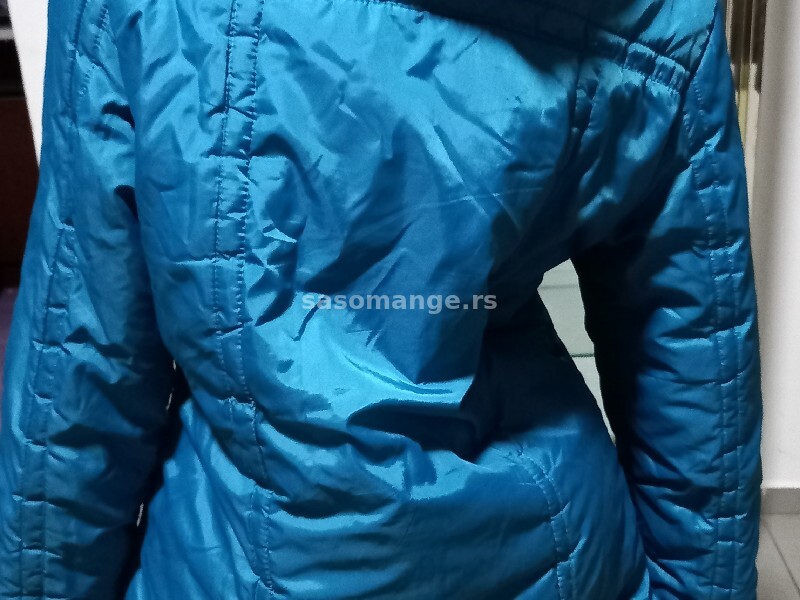 Tirkizno plava jakna s kapuljačom vel L/XL