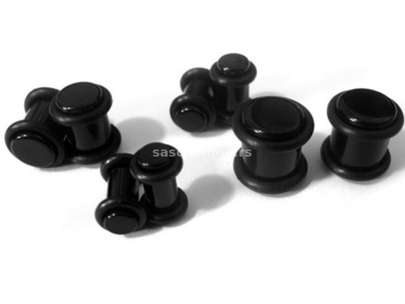 Akrilni plagovi za usi sa O-ring gumicama (1,6mm - 8mm)