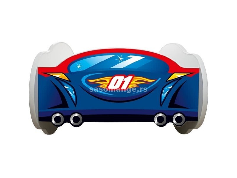 Dečiji krevet Racing car 160x80 - RED-BLUE CAR + dušek