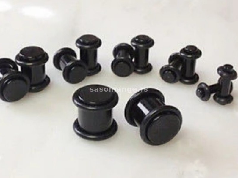 Akrilni plagovi za usi sa O-ring gumicama (1,6mm - 8mm)