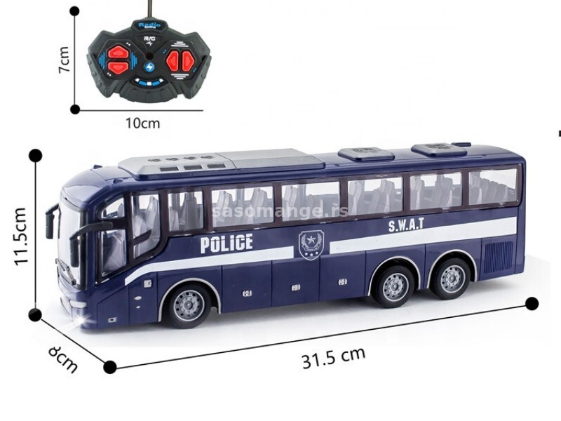 policijski autobus na daljinsko upravljanje