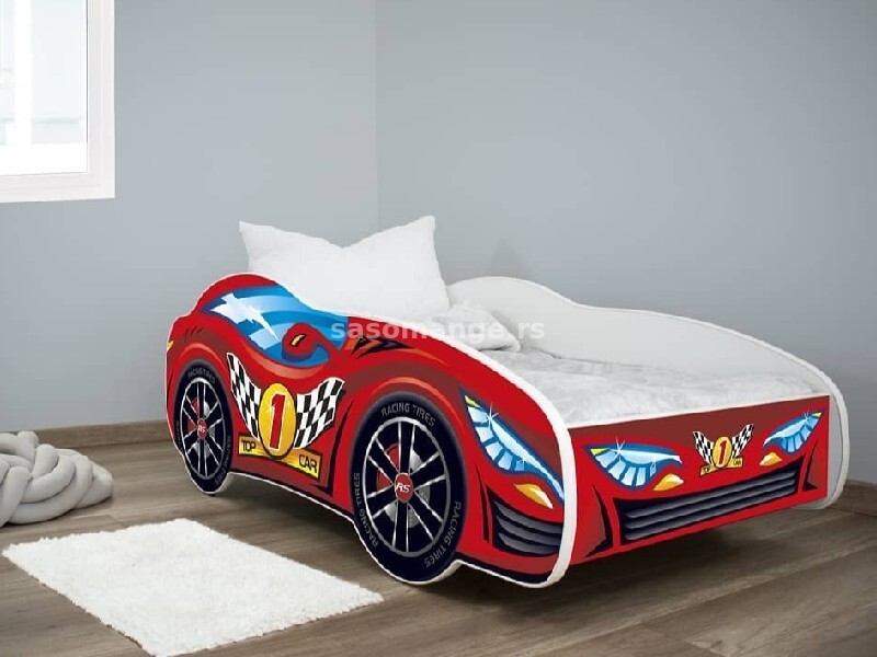Dečiji krevet Racing Car 160x80 - RED CAR + dušek
