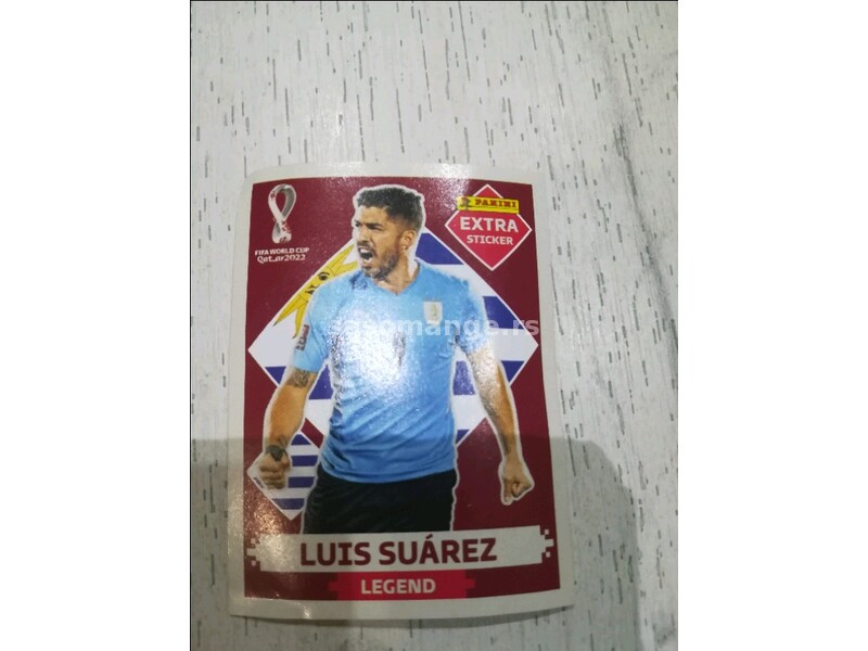Exstra sticker Luis Suarez - Panini Qatar 2022