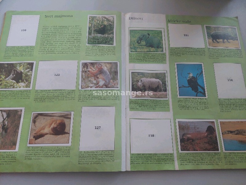 Ugrožene životinje WWF Dečje Novine Figurine Panini