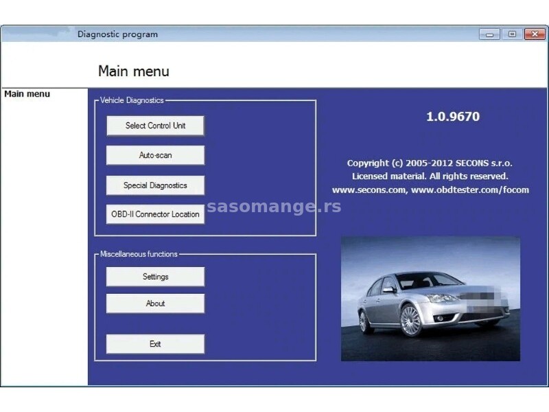 Ford Mazda VCM OBD2 USB Focom Auto Dijagnostika