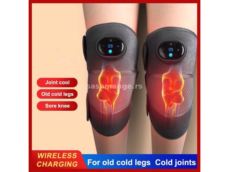 Bežični masažer za kolena koji greje (puni se)