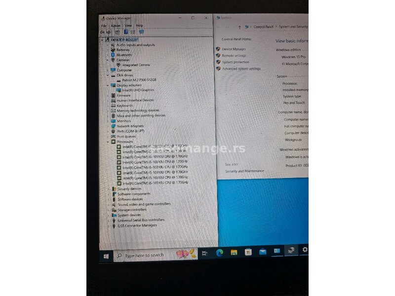 Lenovo T14 Gen1/i5-10310u/24gb/512nvm/14Fhd IPS/7H