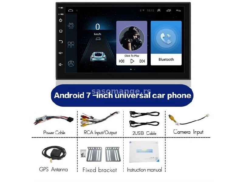Multimedija univerzalna 7" android GPS WI-FI 2DIN
