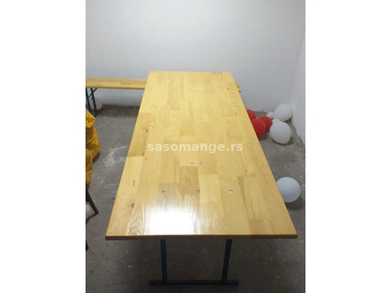 Pivski Slavski set sto i 2 klupe 200x80