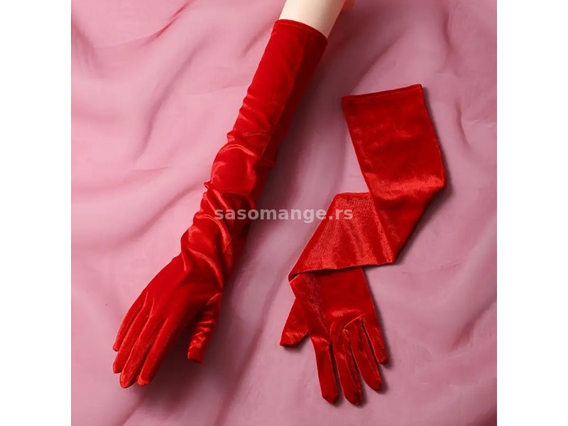 Plišane damske rukavice